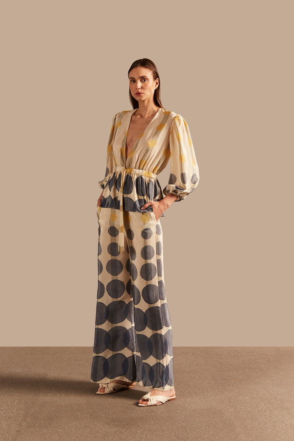 adriana degreas Golden Age Wide-Leg Pants