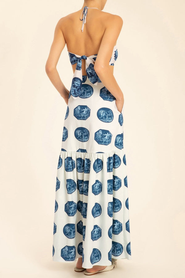 Adriana Degreas Greek Scenes Maxi Skirt