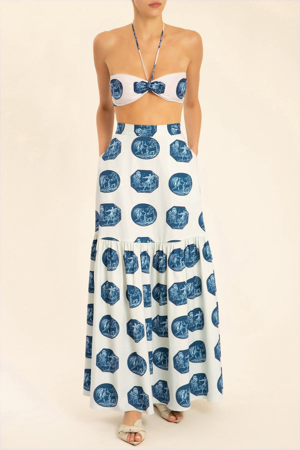 adriana degreas Greek Scenes Maxi Skirt