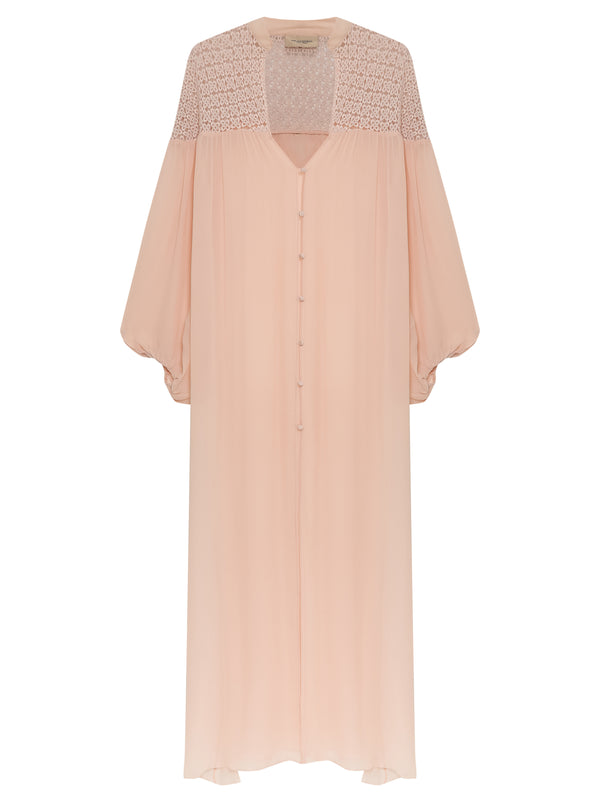 Adriana Degreas Guipure Detail Long Robe