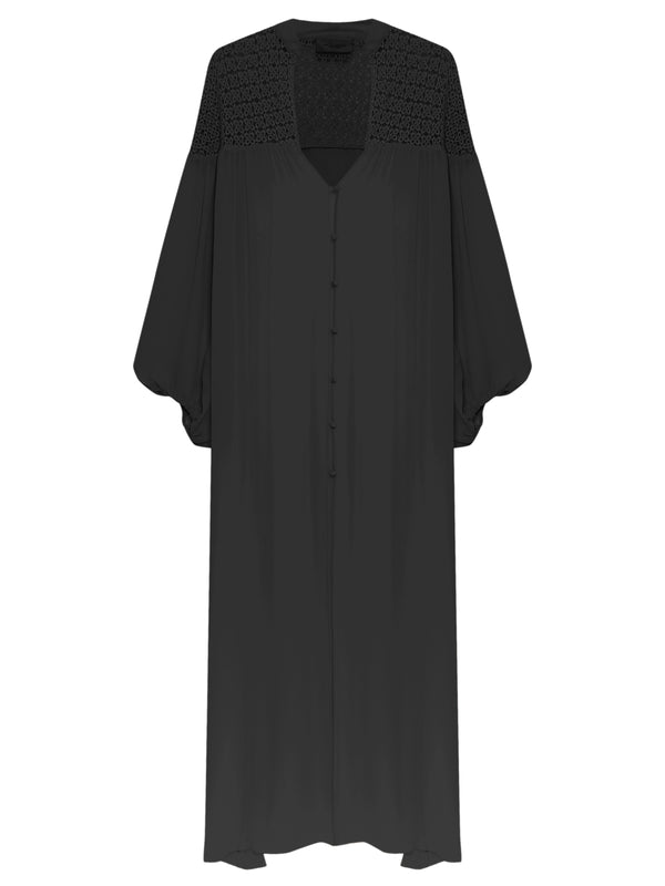 Adriana Degreas Guipure Detail Long Robe