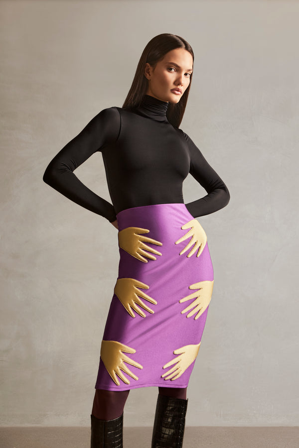 adriana degreas Hands Midi Skirt