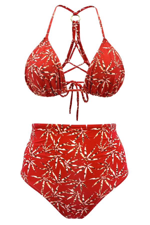 Adriana Degreas Hemp Leopard Print Hot Pants