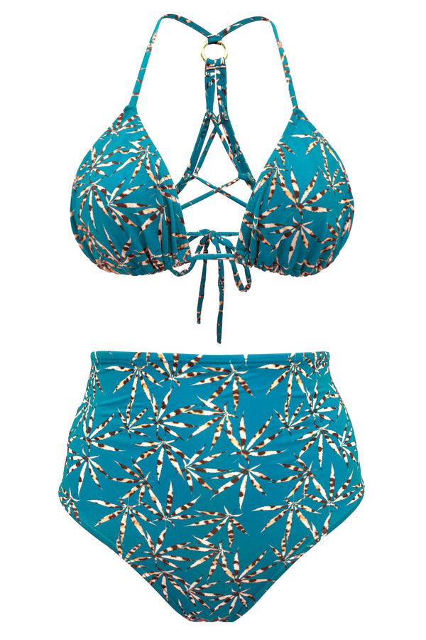 Adriana Degreas Hemp Leopard Print Hot Pants