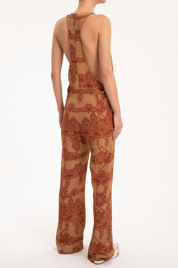 Adriana Degreas Henna Print Jumpsuit