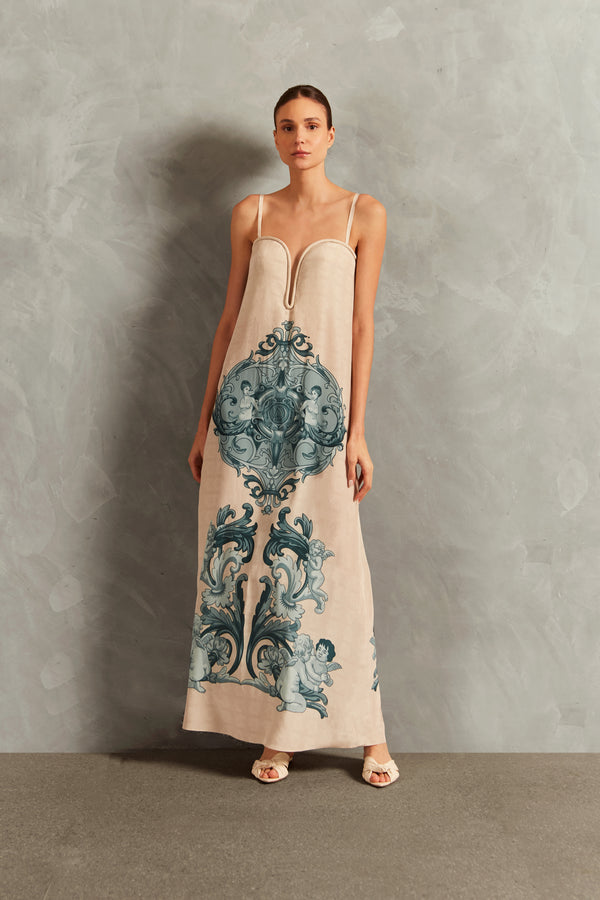 adriana degreas Hera Deep-V Long Dress