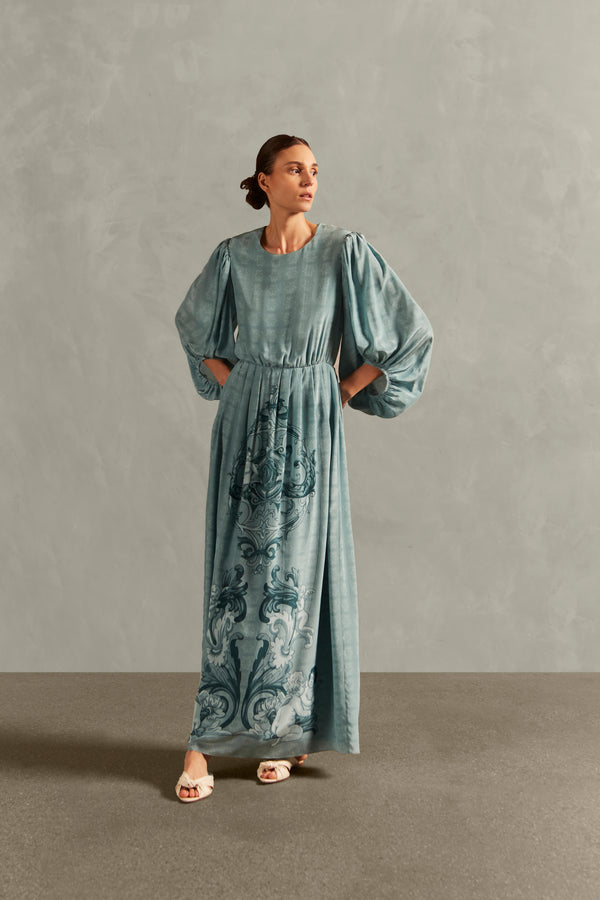 adriana degreas Hera Puff-Sleeved Long Dress