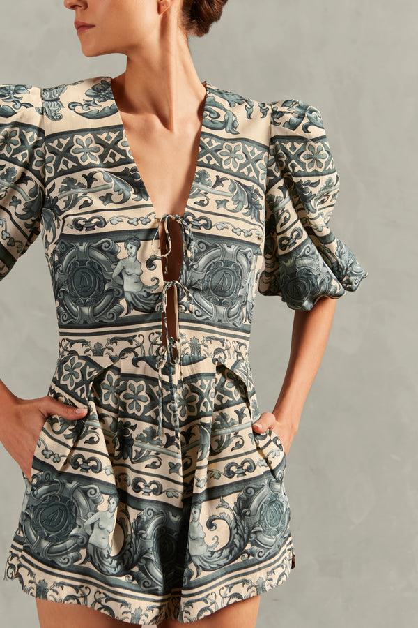 Adriana Degreas Hera V-Neck Playsuit