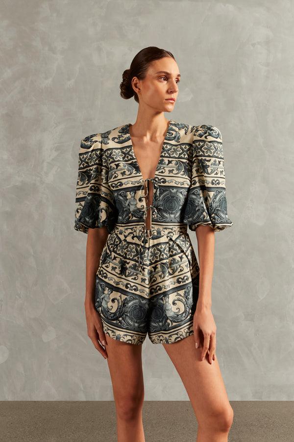 adriana degreas Hera V-Neck Playsuit