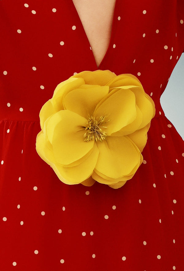 Adriana Degreas Hibiscus Brooch