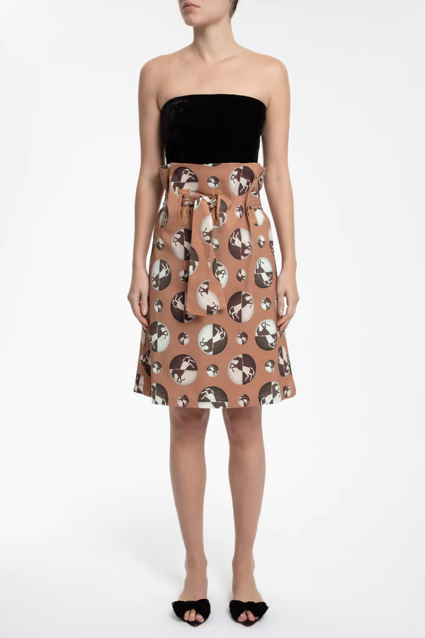 adriana degreas Horse Pois Clochat Short Skirt