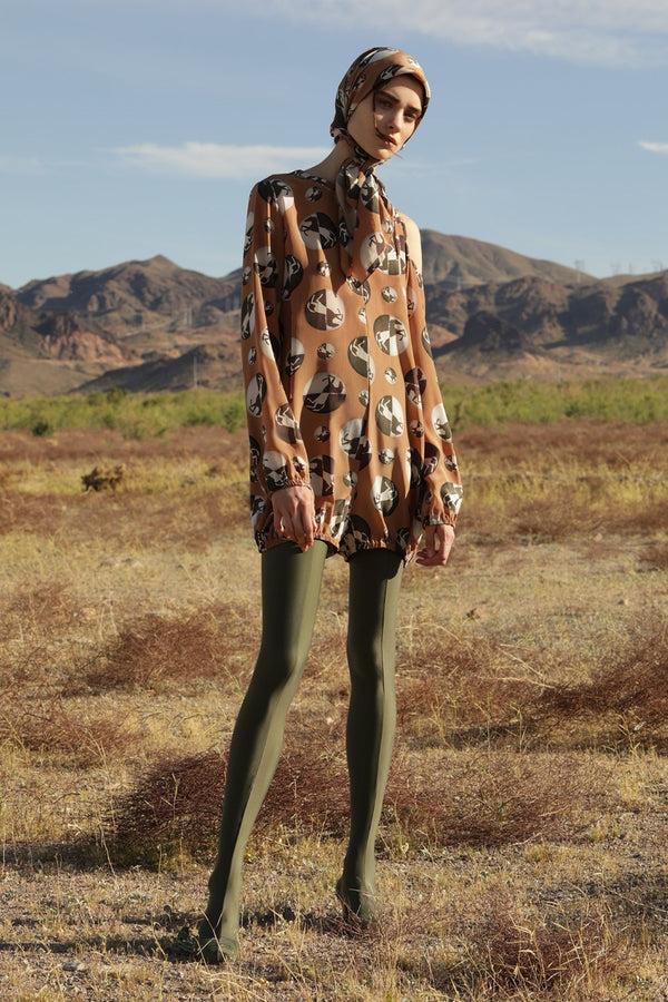 adriana degreas Horse Pois One-shoulder Playsuit