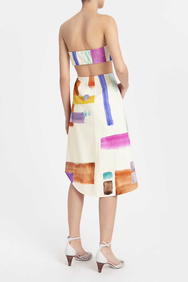 Adriana Degreas Illusion Midi Skirt