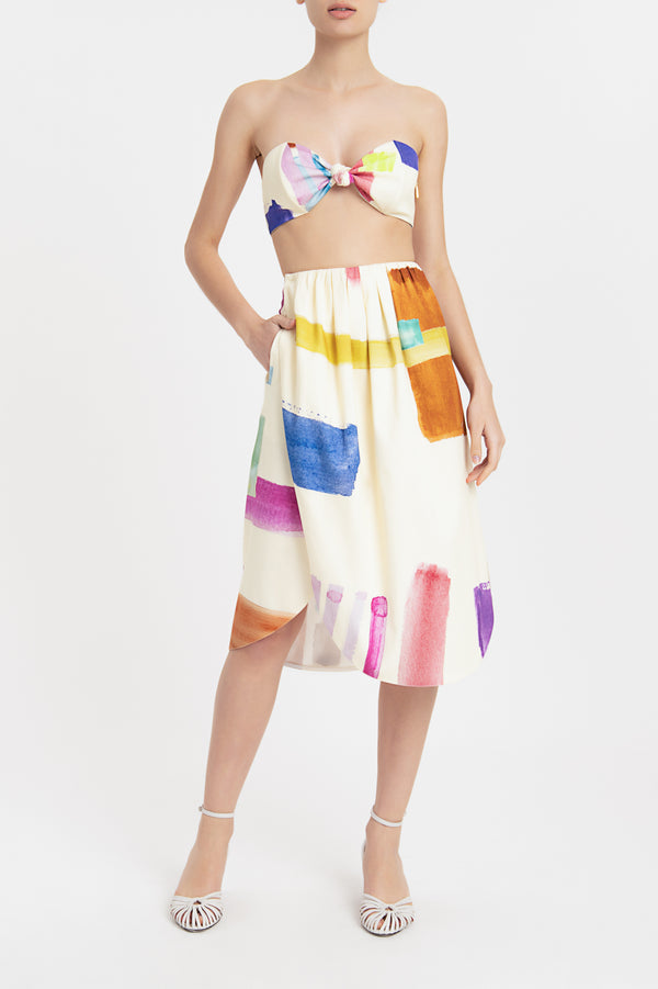 adriana degreas Illusion Midi Skirt