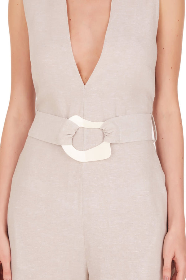 Adriana Degreas Ivory Jumpsuit