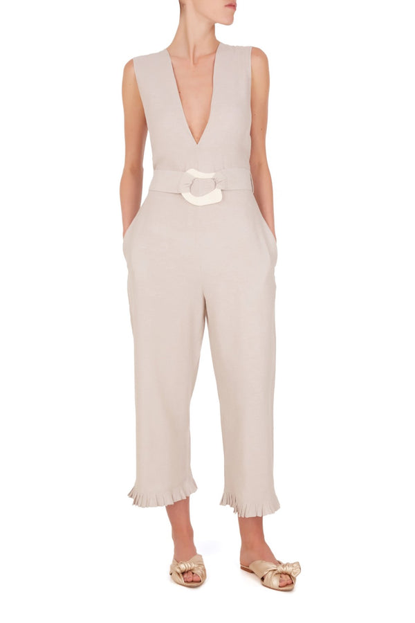 Adriana Degreas Ivory Jumpsuit
