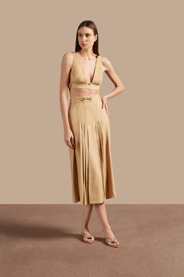 Adriana Degreas Jeans V-Neck Top