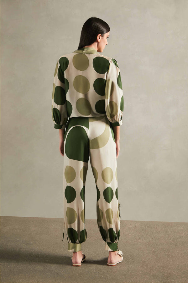 Adriana Degreas Jellyfish Side-Slit Pants