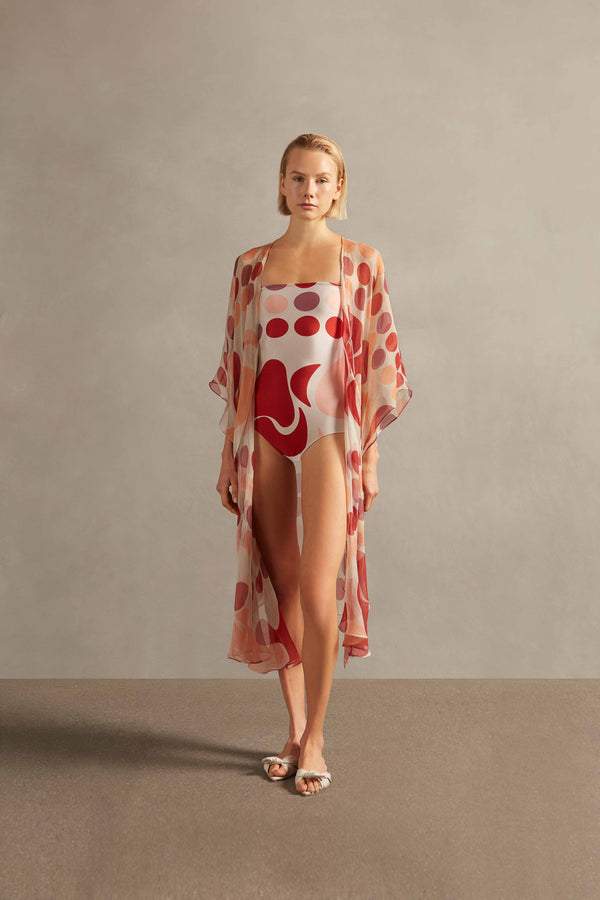 Adriana Degreas Jellyfish Strapless Swimsuit