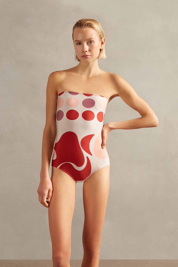 adriana degreas Jellyfish Strapless Swimsuit