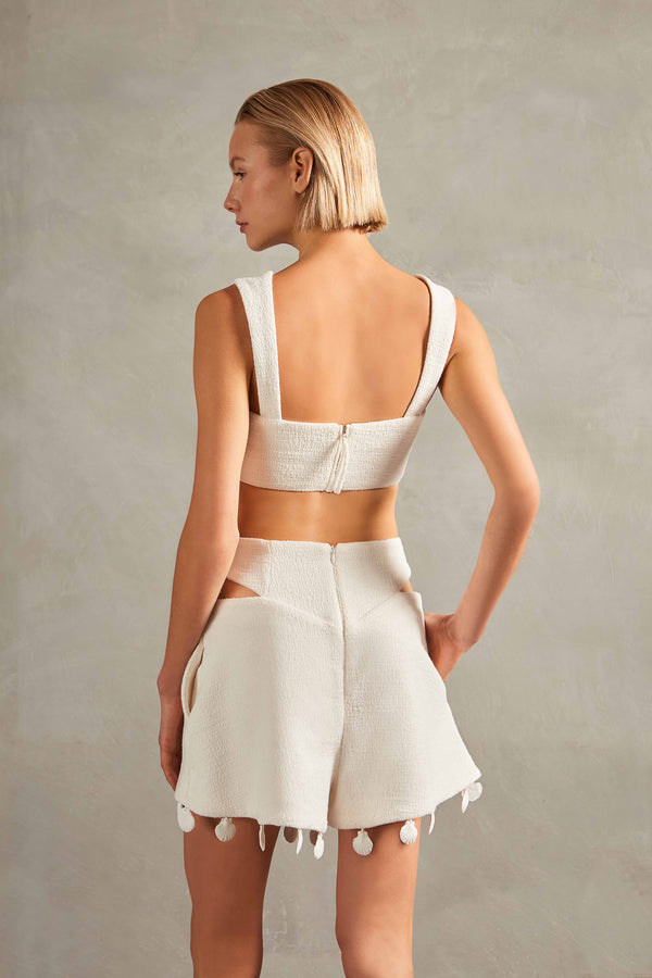 Adriana Degreas La Mer Cut-Outs Shorts
