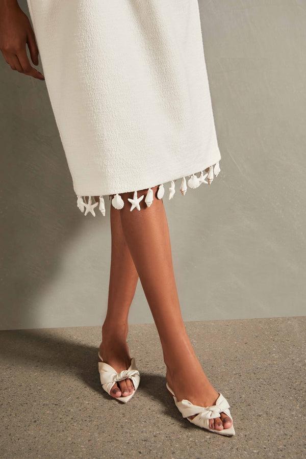 Adriana Degreas La Mer Strapless Midi Dress