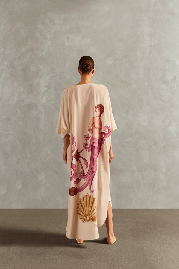 Adriana Degreas Le Sirenuse Buttoned Midi Kaftan