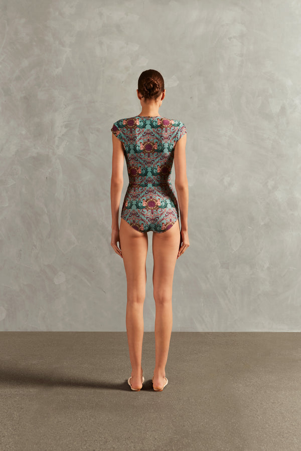 Adriana Degreas Le Sirenuse V-Neck Swimsuit