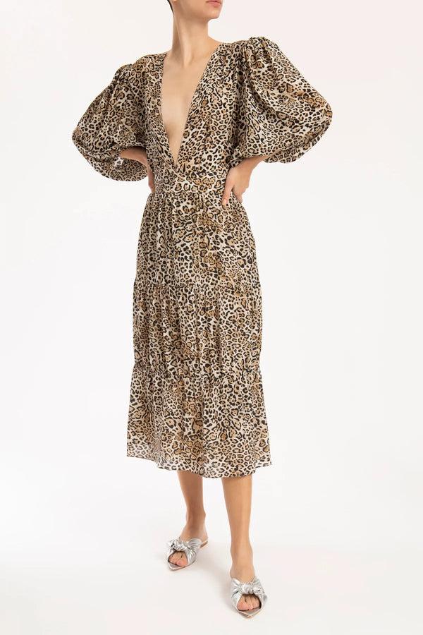 adriana degreas Leopard Frilled Skirt