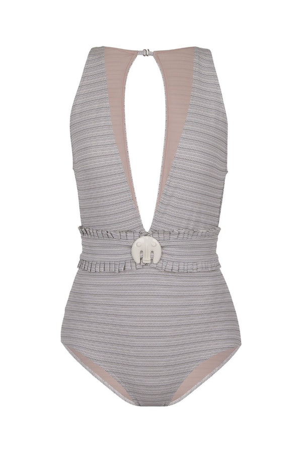 Adriana Degreas Masque V-Neck Swimsuit