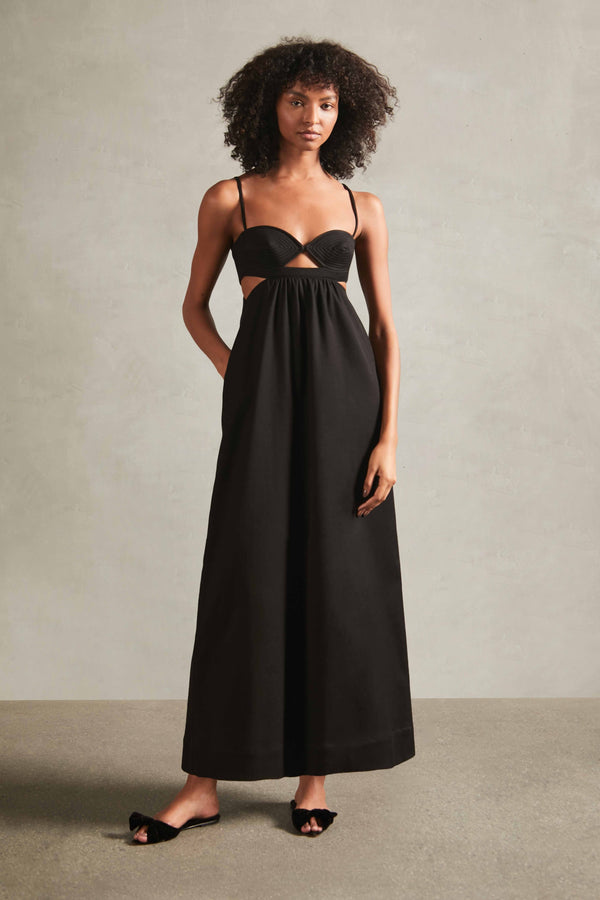 adriana degreas Matelasse Cotton Blend Long Dress