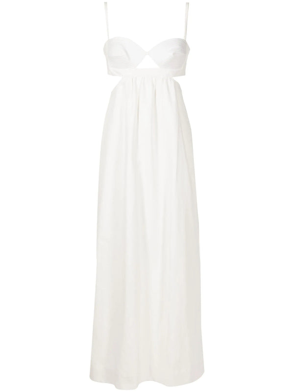 Adriana Degreas Matelasse Cotton Long Dress