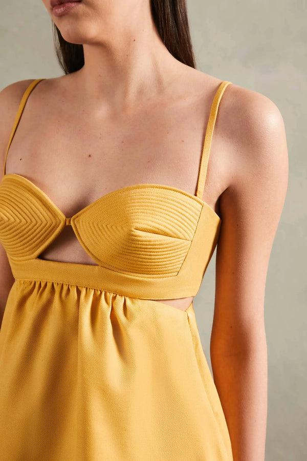 Adriana Degreas Matelasse Cotton Short Dress