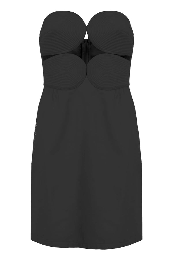 Adriana Degreas Matelasse Strapless Short Dress