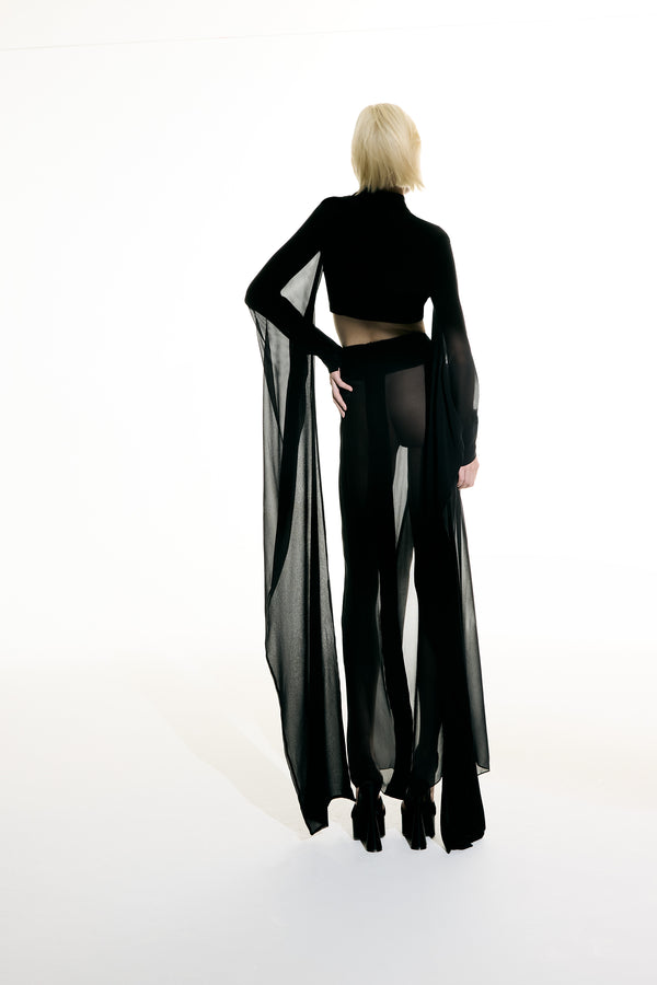 Adriana Degreas Maxi Skirt And Wide Sleeve Top Set