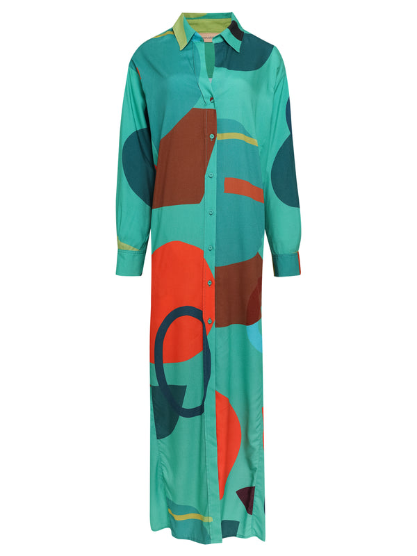 Adriana Degreas Modernism Long Chemise Dress