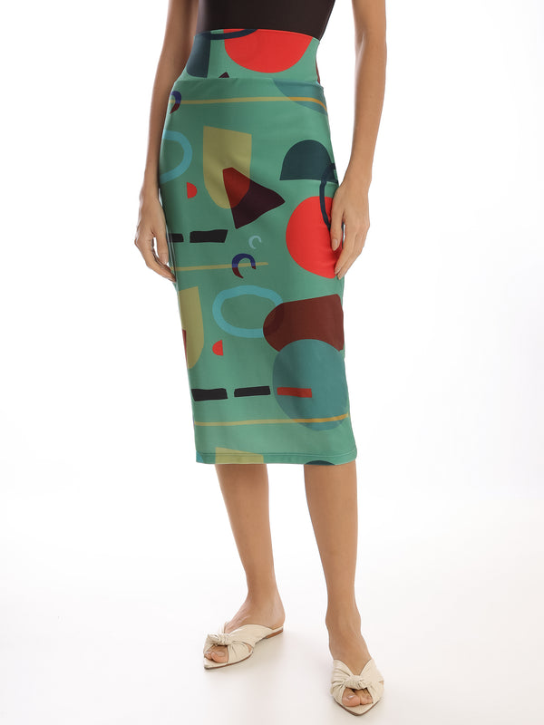 Adriana Degreas Modernism Midi Skirt