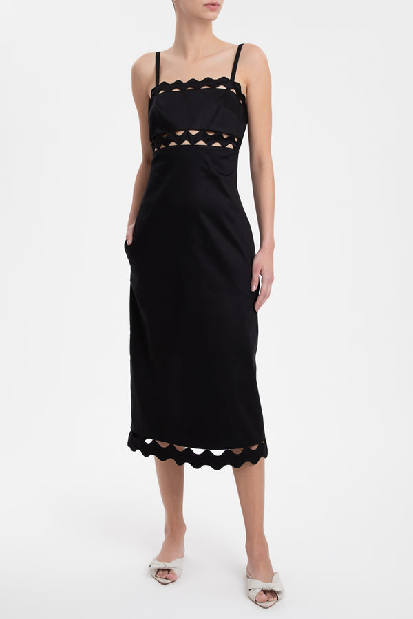 Adriana Degreas Moves Midi Dress With Straps