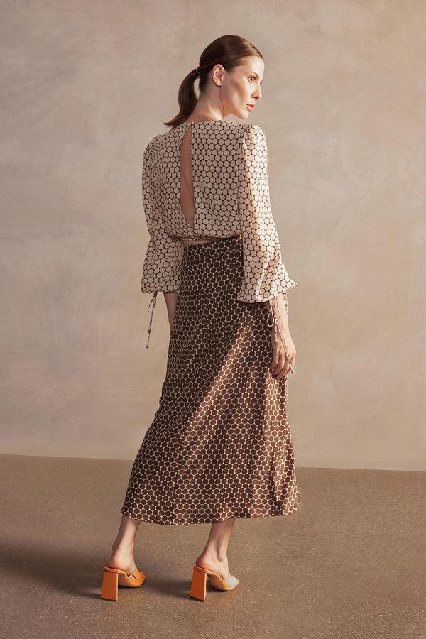 Adriana Degreas New Pois Cropped Blouse