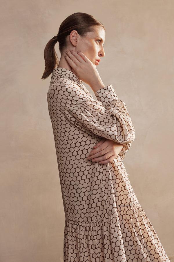 Adriana Degreas New Pois Long Chemise Dress