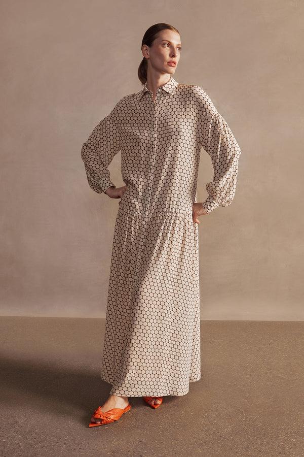 adriana degreas New Pois Long Chemise Dress