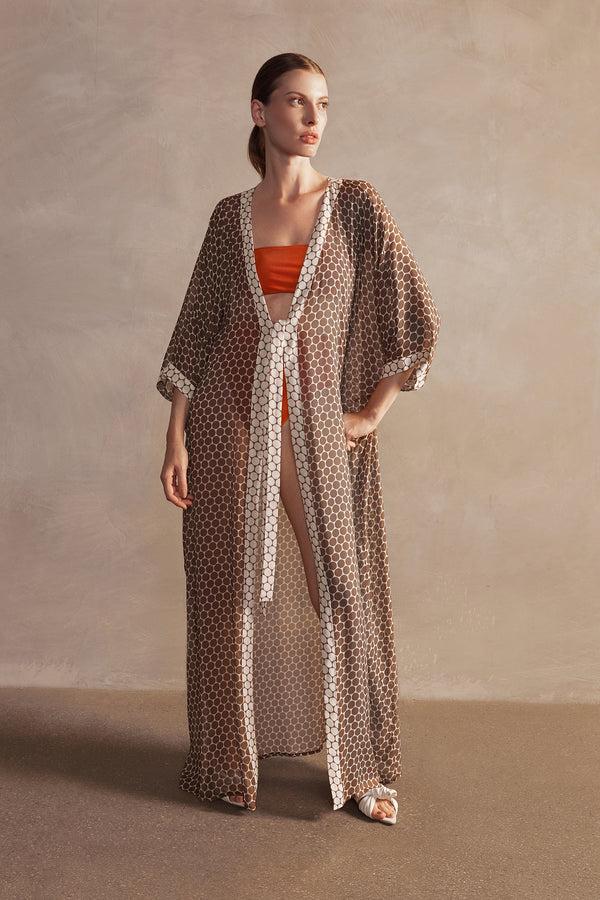 adriana degreas New Pois Long Robe