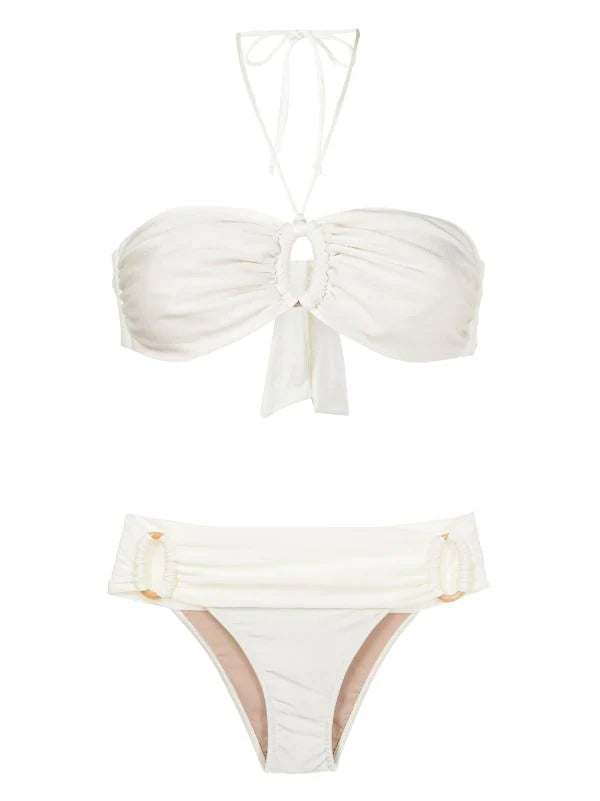 Adriana Degreas New Pois Solid Hoops Bikini