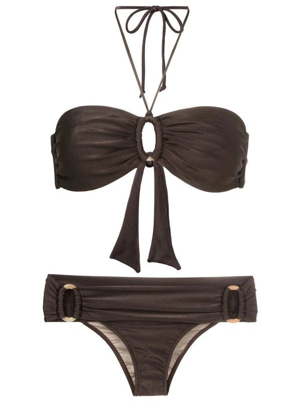 Adriana Degreas New Pois Solid Hoops Bikini