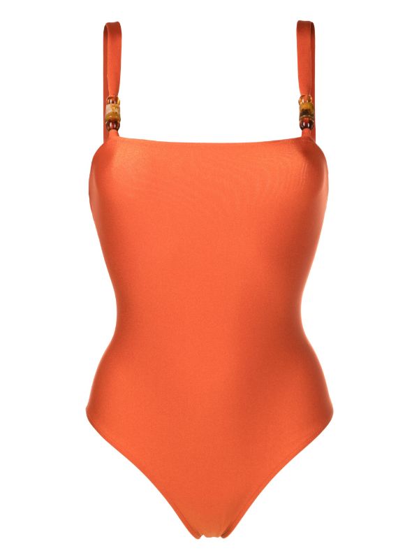 Adriana Degreas New Pois Solid Straps Swimsuit