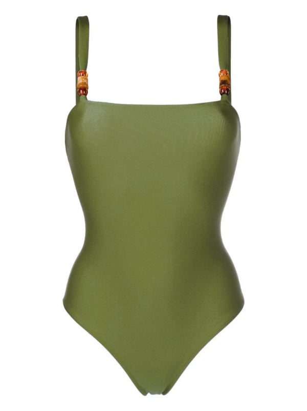 Adriana Degreas New Pois Solid Straps Swimsuit