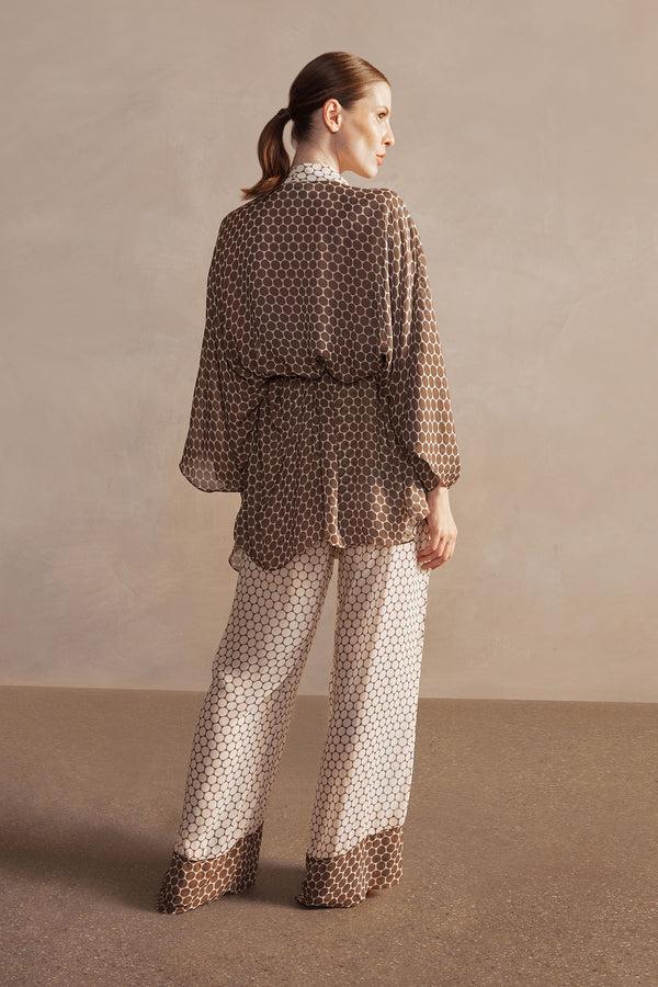 Adriana Degreas New Pois Wide-Leg Pants