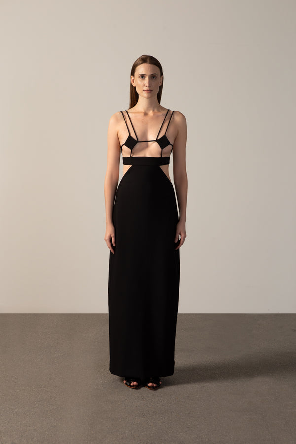 adriana degreas Nipple Long Dress