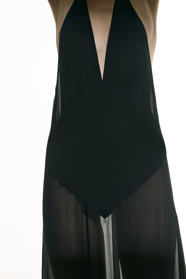 Adriana Degreas Open Back Slip Dress