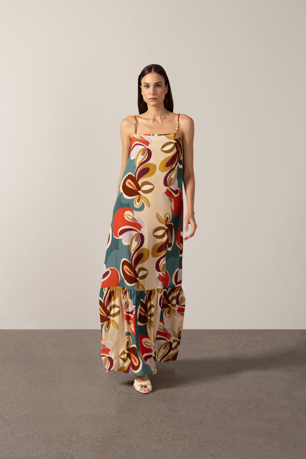 adriana degreas Organic Floral Long Dress